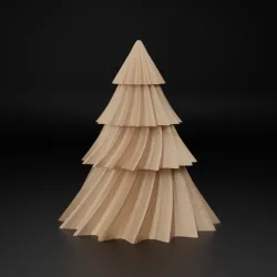 Christmas tree with and without supports