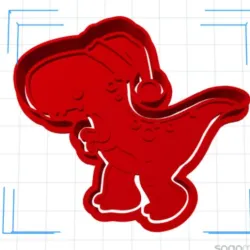 Christmas TRex Cookie Cutter