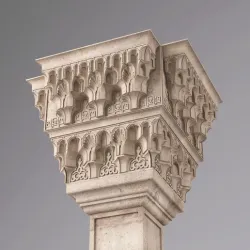 Classic Islamic Muqarnas Column 001