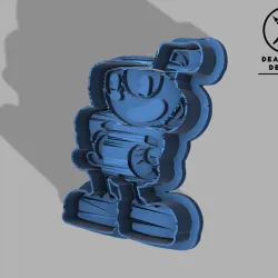 Cuphead from The Cuphead Show Cookie and Fondant Cutter and Stamp Set for Baking