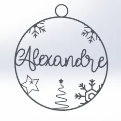 Customizable Christmas bauble