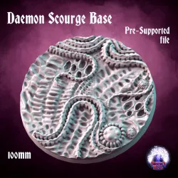 Daemon Scourge Bases - 100mm