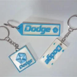 Dodge Retro Keychain