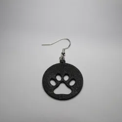 Dog paw earring stl-file