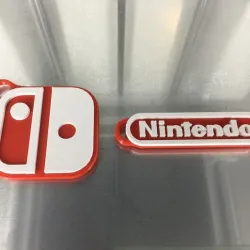 Dual/Multi Material Nintendo and Switch Logo Keychains