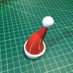 Dual/Multi Material Santa Hat Bottle Topper
