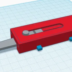 Elastic powered letter opener - small blade