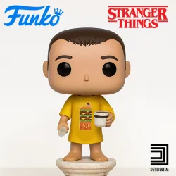 ELEVEN 11 T-SHIRT BURGUER STRANGER THINGS FUNKO POP TOYART