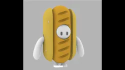 Fall Guys Hotdog costume