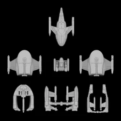 FASA Romulan Non-combatants: Star Trek starship parts kit expansion #26