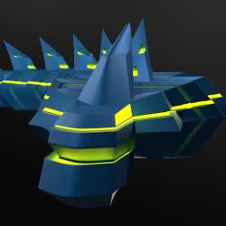 Flexible Mecha Dragon Made In Blender