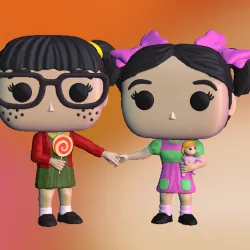 Funko La chilindrina and La popis Holding Hands