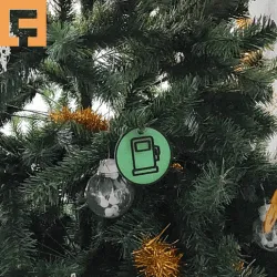 Gas Pump Christmas Ornament