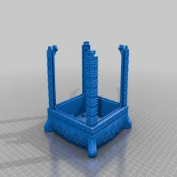Gothic Lithophane Light Base - No Lamp