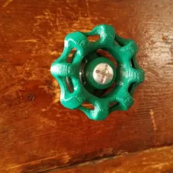 Imitation cast iron steering wheel handle