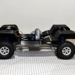 Inner fenders, hinge and magnet supports for Mitsubishi Pajero / Montero hardbody for Axial SCX10-II