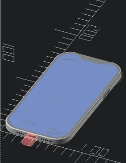 iPhone 13 Pro Max mockup mechanical dummy model OpenSCAD