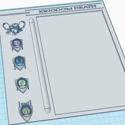 Kingdom Death Monster Survivor Board Sliders