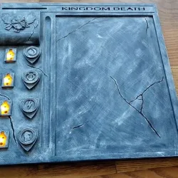 Kingdom Death Monster Survivor Board with LED