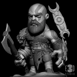Kratos - God of War for 3D Printing