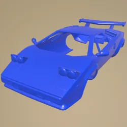 LAMBORGHINI COUNTACH 5000 QV 1985  PRINTABLE CAR BODY