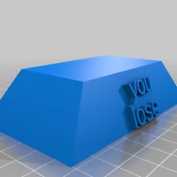 lose dual color rose trophy