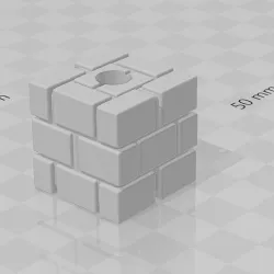Mario block bead and blank block for remixing