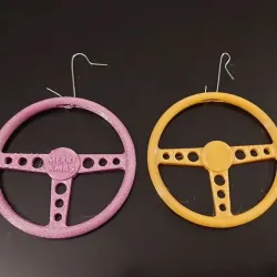 Mechanical baubles - vintage steering wheel