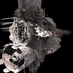 Mega Sci-Fi city Prison ship Kitbash
