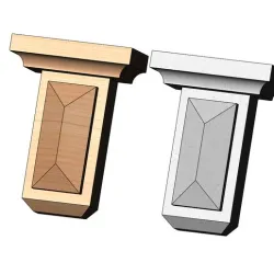 Neoclassical decorative corbel and bracket 3D print model