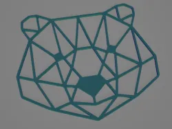 Origami Bear Head