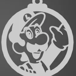Pack of 6 Mario Bros Christmas spheres