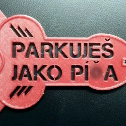 PARKUJES JAKO PI*A PARKING CARD / ICE SCRAPER