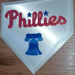 Phillies Baseball Plate Logo Sign