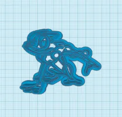 Pokemon: Frogadier Cookie Cutter