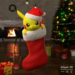 Pokemon pikachu Christmas Stocking