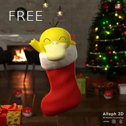 Pokemon Psyduck Christmas Stocking FREE
