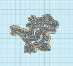 Pokemon: Tyrantrum Cookie Cutter