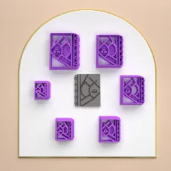 POLYMER CLAY CUTTERS/Hocus Pocus spell book