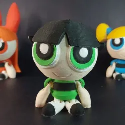 Powerpuff Girls: Buttercup doll (No supports needed)