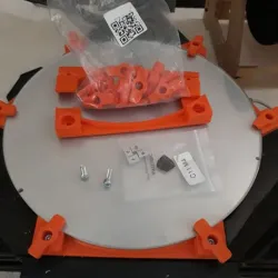 Quick release mount for hotbed (glass 240x4mm) Anycubic Plus