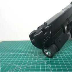 Railed Compensator for Glock 17/18 Airsoft GBB Pistol - Type A