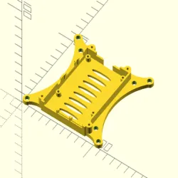 Raspberry Pi 3 100mm and 75mm VESA mount (remix) for M5 screws