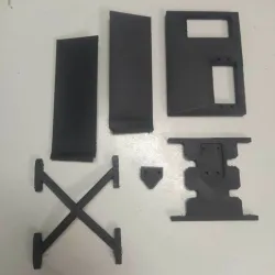 Rc chassis steering servo mount - servo winch mount