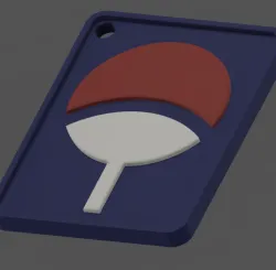 Sasuke Keychain (Uchiha Logo)