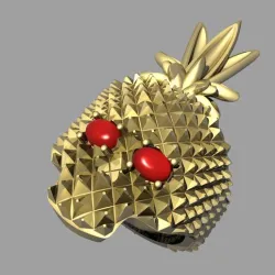 skull-pineapple ring