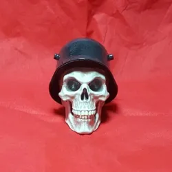 Skull with helmet
