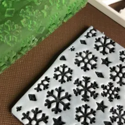 Snowflake roller - texture for polymer clay