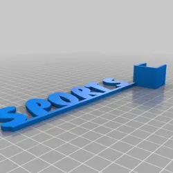SPORTS shelf talker 25mm