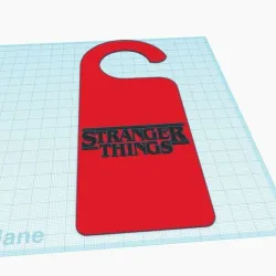Stranger Things in progress door hanger